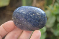 Polished Lazulite Palm Stones x 12 From Madagascar