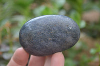 Polished Lazulite Galet-Palm Stones x 12 From Madagascar