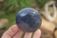 Polished Lazulite Palm Stones x 12 From Madagascar