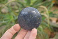 Polished Lazulite Galet-Palm Stones x 12 From Madagascar