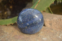 Polished Lazulite Galet-Palm Stones x 12 From Madagascar