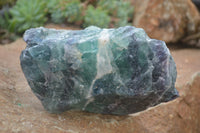 Natural Watermelon Fluorite Cobbed Specimens x 3 From Uis, Namibia