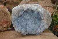 Natural Celestite Geode Specimen x 1 From Sakoany, Madagascar