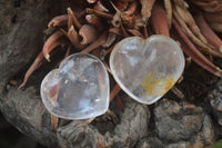 Polished Mixed Quartz Gemstone Hearts x 20 From Madagascar