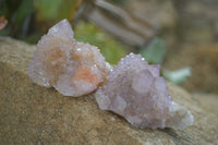 Natural Ametrine Spirit Quartz Clusters x 12 From Boekenhouthoek, South Africa