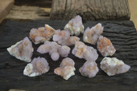 Natural Ametrine Spirit Quartz Clusters x 12 From Boekenhouthoek, South Africa