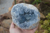 Natural Celestite Geode Specimen x 1 From Sakoany, Madagascar