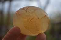 Polished Banded Agate Palm Stones x 24 From Madagascar