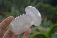 Polished Rose Quartz Mushrooms x 4 From Madagascar