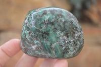 Polished Rare Emerald Mica In Matrix Free Forms x 6 From Mutoko, Zimbabwe