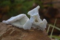 Natural Etched Blue Chalcedony Specimens x 12 From Nsanje, Malawi