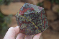 Polished Dragon Bloodstone Points x 2 From South Africa