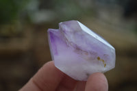 Polished Smokey Amethyst Window Quartz Points x 12 From Akansobe, Madagascar