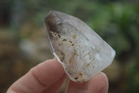 Polished Smokey Amethyst Window Quartz Points x 12 From Akansobe, Madagascar