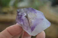 Polished Smokey Amethyst Window Quartz Points x 12 From Akansobe, Madagascar