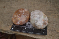 Polished Flower Agate Palm Stones x 24 From Antsahalova, Madagascar