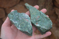 Natural Jade Cobbed Specimens x 12 From Swaziland