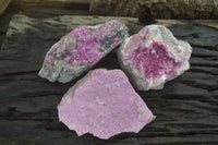 Natural Salrose Cobaltion Dolomite Specimens x 3 From Kakanda, Congo