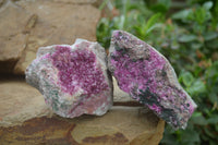 Natural Salrose Cobaltion Dolomite Specimens x 3 From Kakanda, Congo