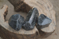 Natural Alluvial Schorl Black Tourmaline Crystals x 35 From Zimbabwe