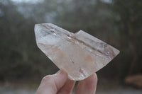 Polished Mixed Quartz Points x 3 From Madagascar