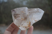 Polished Mixed Quartz Points x 3 From Madagascar