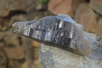 Natural Smokey Morion Crystal with Aegirine and Cluster with Orthoclase x 2 From Zomba, Malawi