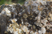 Natural Smokey Morion Crystal with Aegirine and Cluster with Orthoclase x 2 From Zomba, Malawi