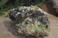 Natural Smokey Morion Crystal with Aegirine and Cluster with Orthoclase x 2 From Zomba, Malawi