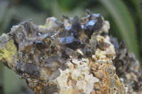 Natural Smokey Morion Crystal with Aegirine and Cluster with Orthoclase x 2 From Zomba, Malawi