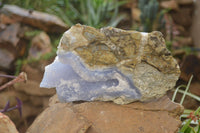 Natural Blue Lace Agate Specimens x 1 From Nsanje, Malawi