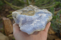 Natural Blue Lace Agate Specimens x 1 From Nsanje, Malawi