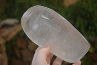 Polished Rock Crystal Quartz Standing Free Forms x 2 from Madagascar