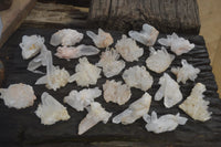 Natural Small Quartz Clusters x 35 From Madagascar