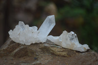 Natural Small Quartz Clusters x 35 From Madagascar