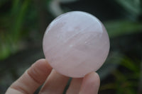 Polished Rose Quartz Sphere-Balls x 4 From Madagascar