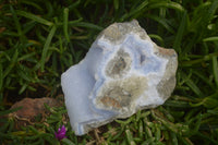 Natural Blue Lace Agate Geode Specimens x 5 From Nsanje, Malawi