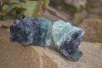 Natural Watermelon Fluorite Cobbed Specimens x 12 From Uis, Namibia