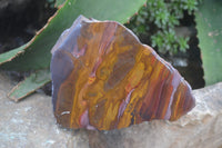 Polished On One Side Nguni Jasper Specimens x 2 From Prieska, South Africa