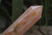 Polished Orange Twist Calcite Point-Prisms x 2 From Madagascar