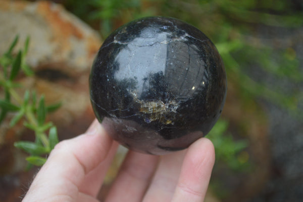 Polished Iolite Water Sapphire Sphere-Balls x 4 From Madagascar