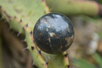 Polished Iolite Water Sapphire Sphere-Balls x 4 From Madagascar