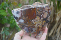 Polished On One Side Nguni Jasper Specimens x 2 From Prieska, South Africa