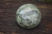 Polished Green Chrysoprase Sphere-Balls x 6 From Madagascar