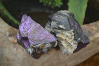 Natural Metallic Purpurite Cobbed Specimens x 12 From Erongo, Namibia