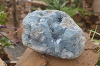 Natural Blue Celestite Geode Specimen x 1 From Sakoany, Madagascar