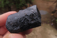 Natural Alluvial Schorl Black Tourmaline Crystals x 35 From Zimbabwe