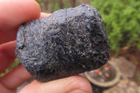 Natural Alluvial Schorl Black Tourmaline Crystals x 35 From Zimbabwe