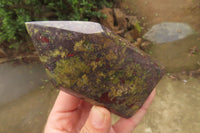 Polished Dragons Blood Stone Points x 2 From Tshipise, South Africa