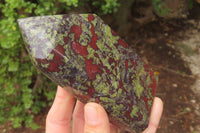 Polished Dragons Blood Stone Points x 2 From Tshipise, South Africa